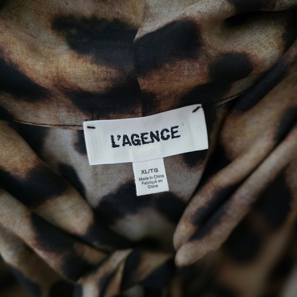 L'AGENCE Leopard Print Sleeveless Top - Picture 2 of 5